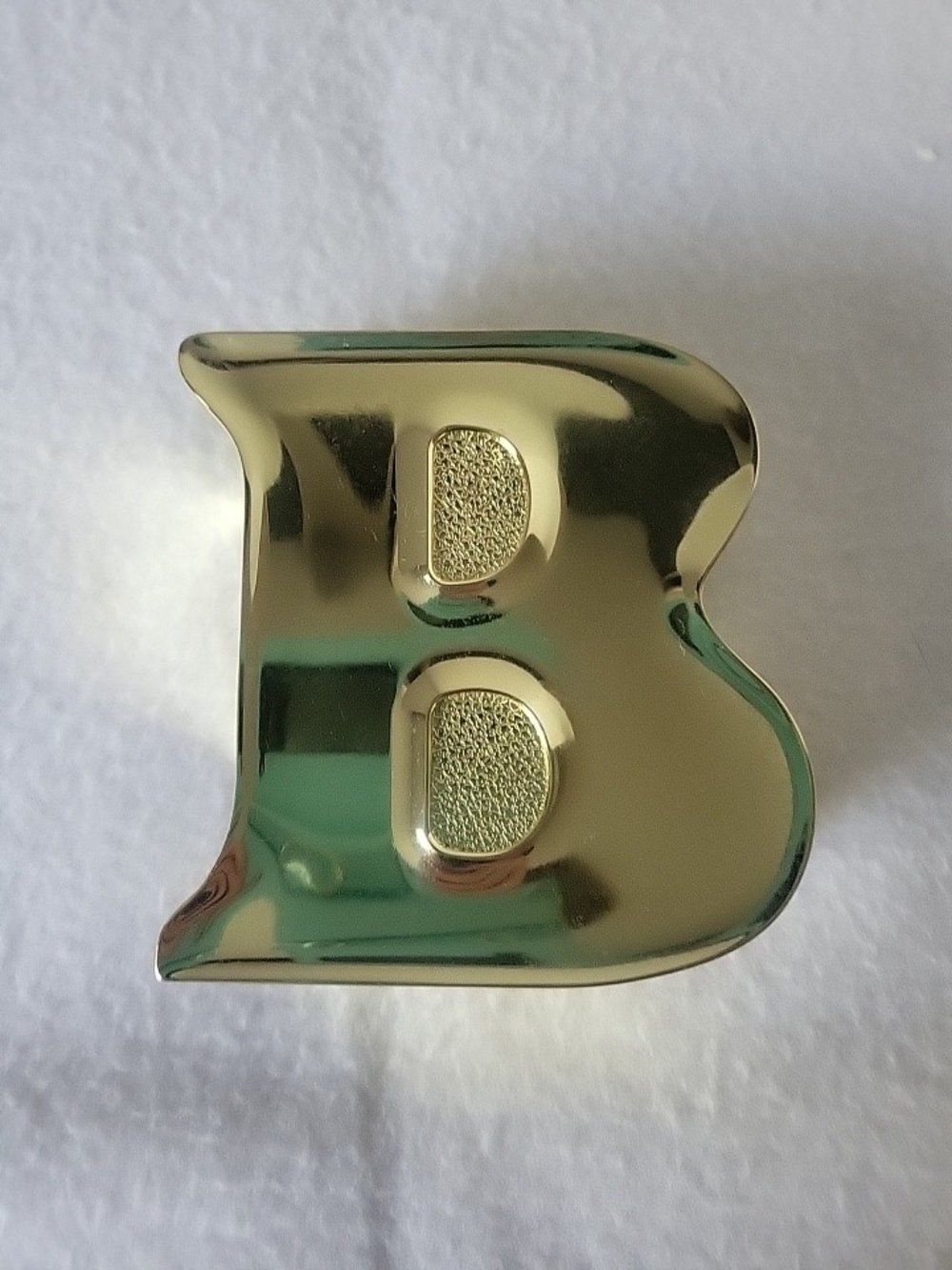 Gold Decorative Letter "B" Accent